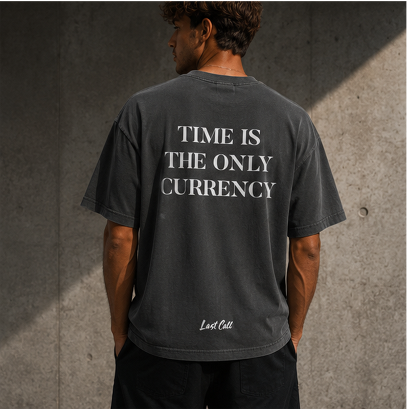 TIME IS THE CURRENCY - Heavyweight Tee