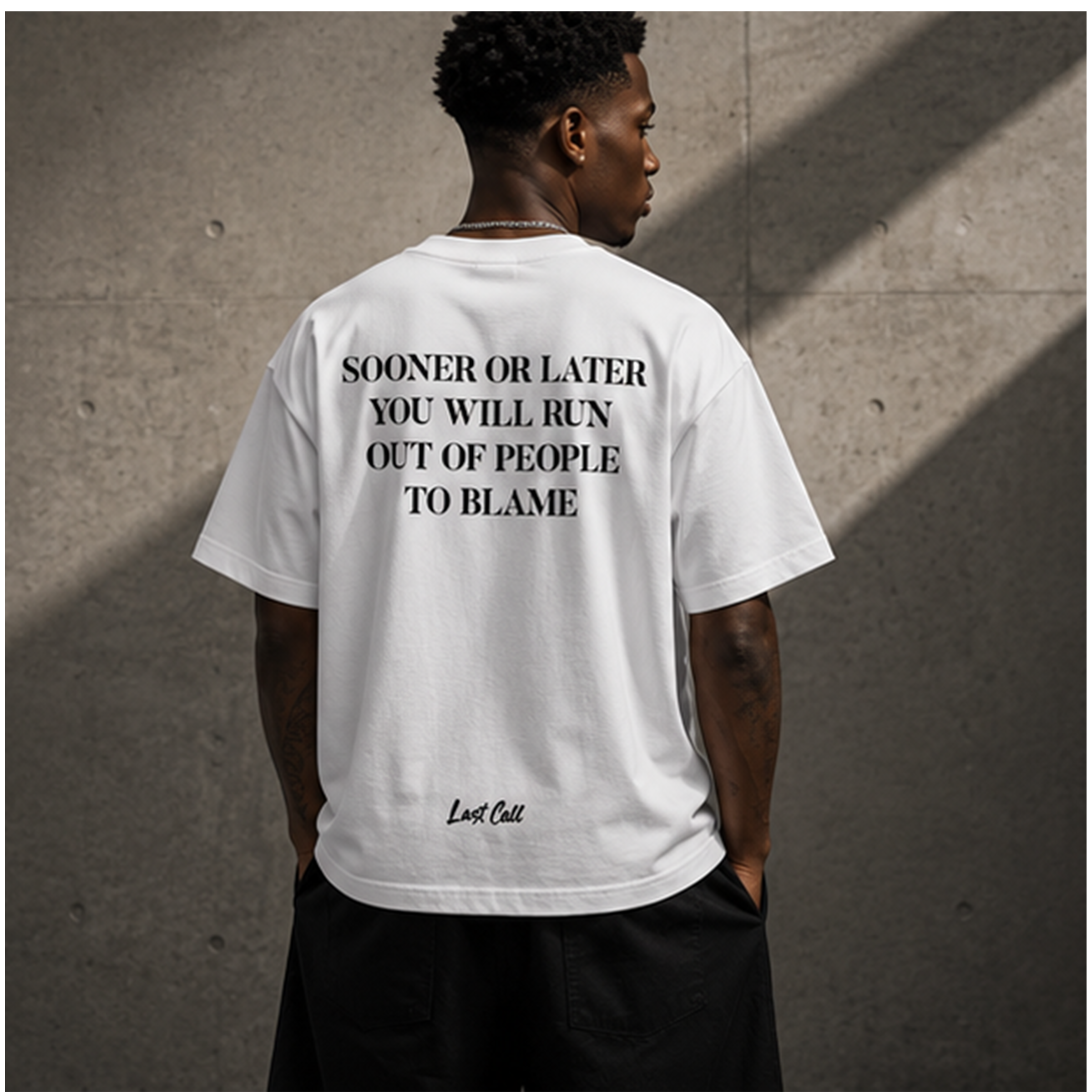 THE BLAME - Boxy Raw-Edge Tee