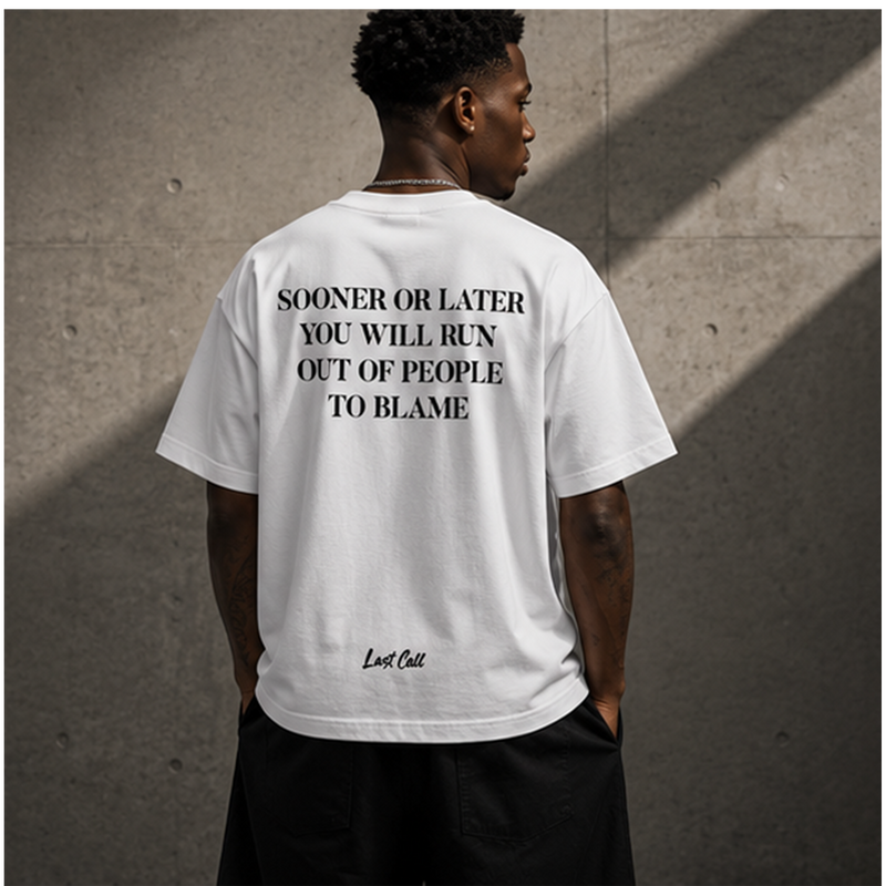 THE BLAME - Boxy Raw-Edge Tee