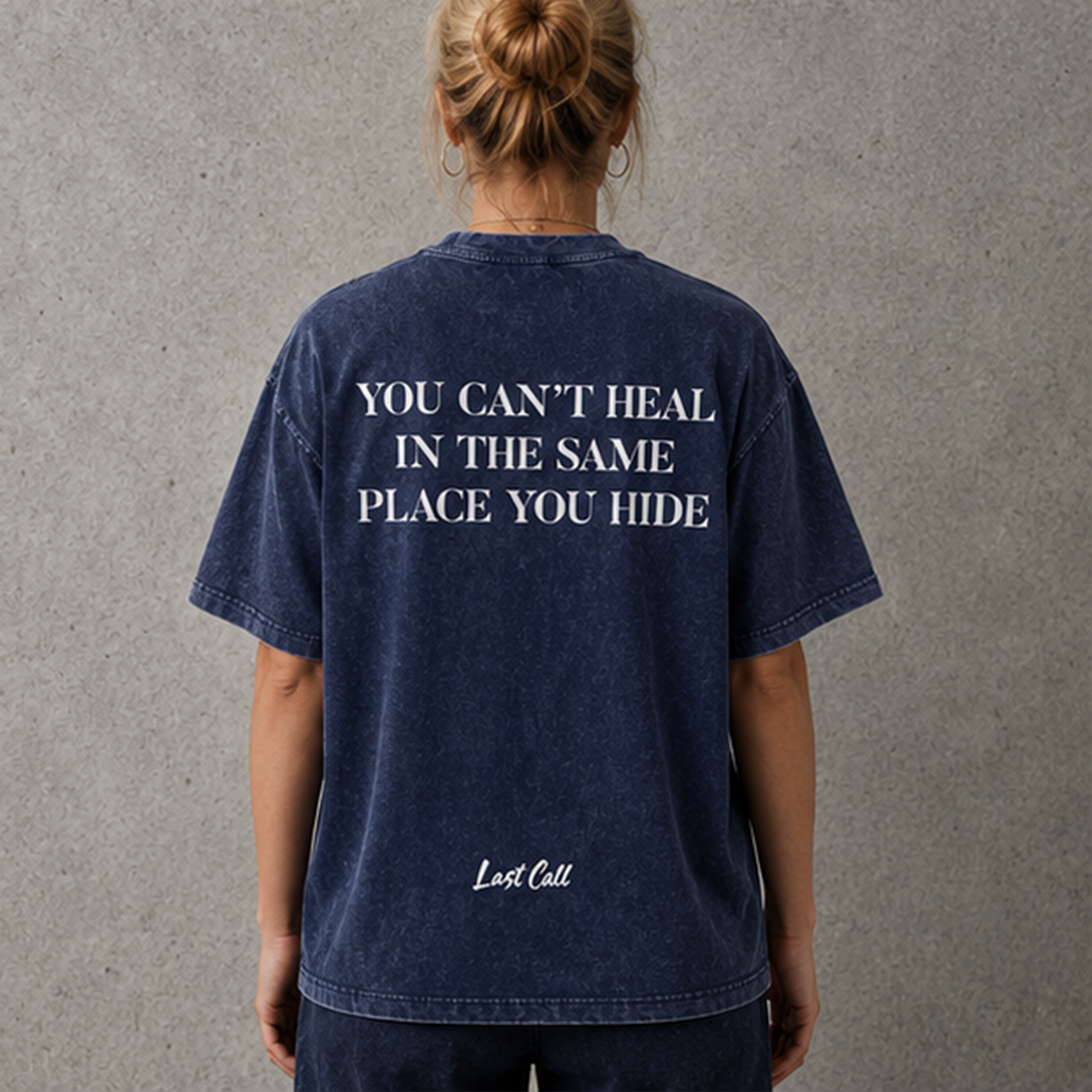 THE PLACES YOU HIDE - Snow Washed Tee