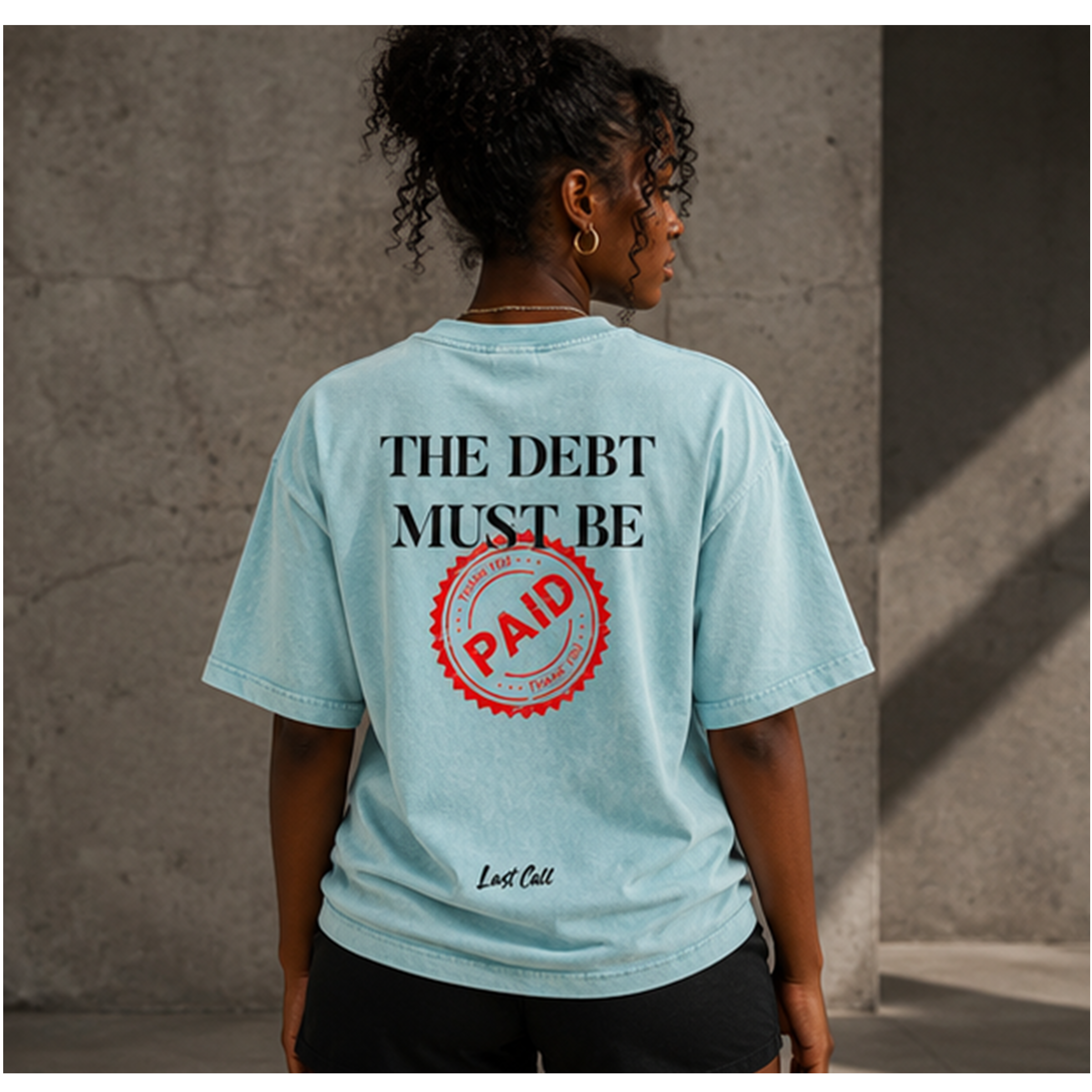THE DEBT - Snow Washed Tee
